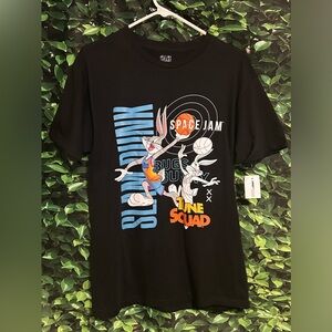 Bugs Bunny Slam Dunk Space Jam Tune Squad T-Shirt Mens Medium Black New